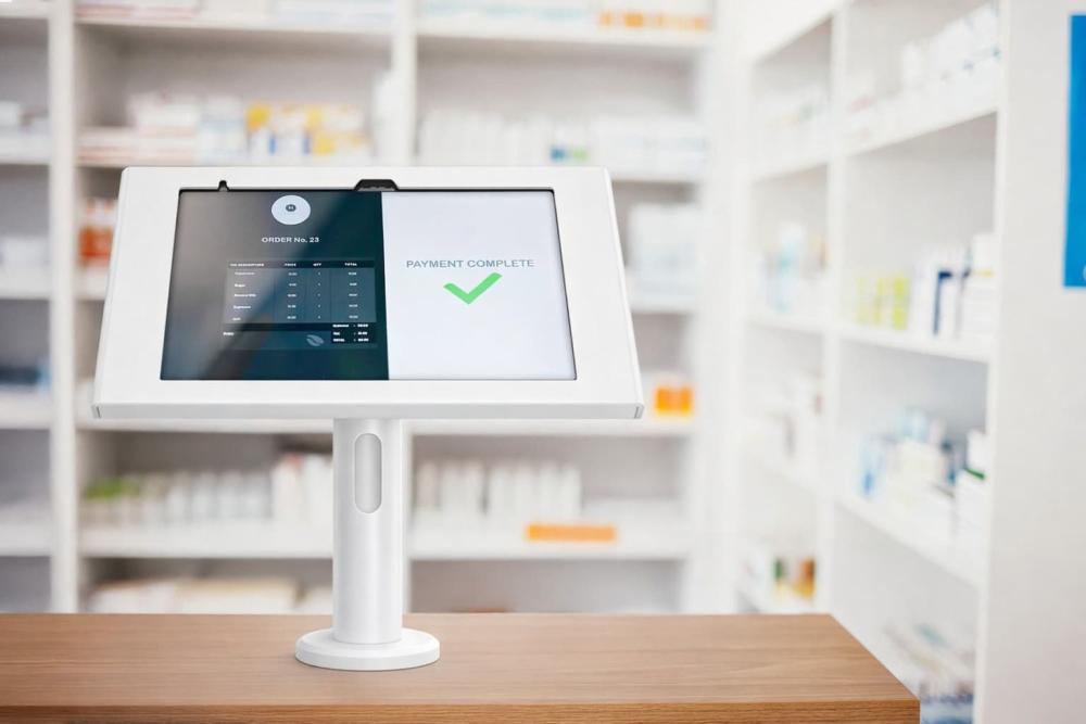 Patientenregistrierung met tablet