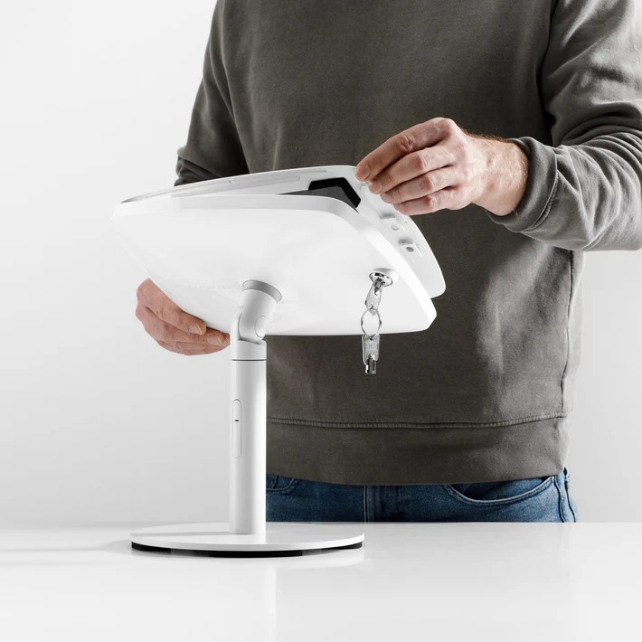Diebstahlsichere Tablethalterung für Kassensysteme