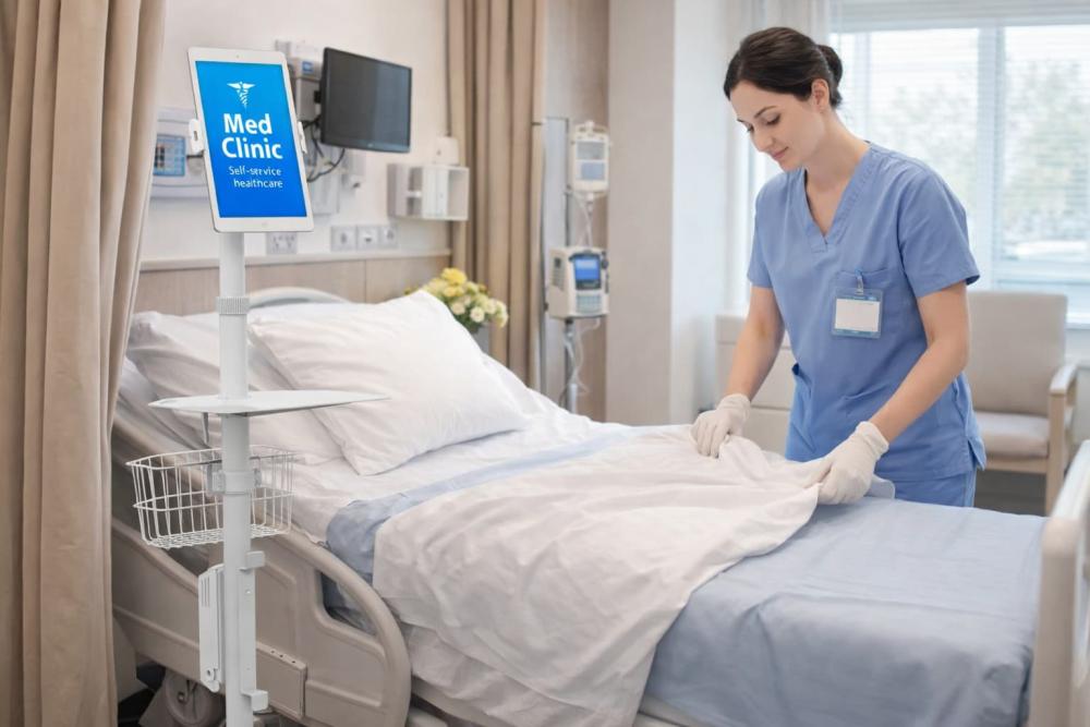 Tablet-Arbeitsplatz im Gesundheitswesen