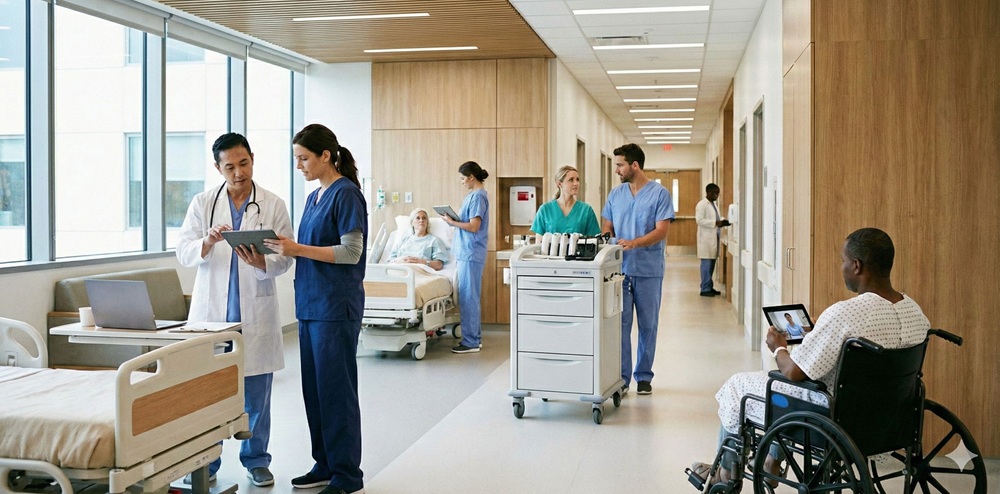 Ladeschließfächer im Gesundheitswesen
