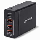 Manhattan 72 W 4-Port USB-A/C Power Delivery-Ladehub