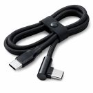 Torvik USB-C zu gewinkeltem USB-C 30 cm Lade- und Datenkabel 60W - schwarz