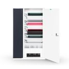 Zioxi iPad & Lightning Pencil USB‑C-Wandschrank inkl. USB‑C-Kabel für 10 iPads - Schlüsselschloss