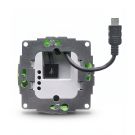 sCharge USB-A Einbaunetzteil 12 W mit Micro-USB-Kabel