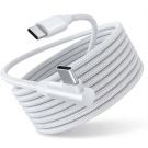 Torvik USB-C zu gewinkeltem USB-C 2 m Lade- und Datenkabel 60 W - weiß