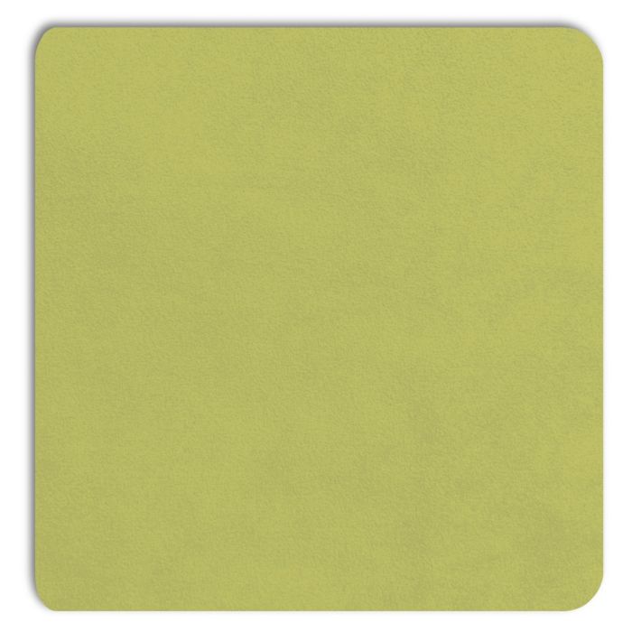 Draufsicht auf die Displine Alcantara®-Einlegeplatte in Zitronenfarbe mit weicher Textur.