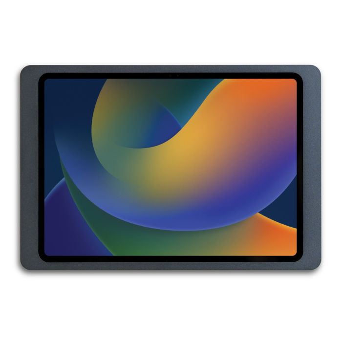 Draufsicht auf den Displine Companion Wall 2.0 Wandhalter für iPad Air 11 Zoll, mit anthrazitfarbener Oberfläche.