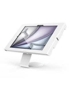 Seitenansicht des Compulocks Core Apex Tischhalters für iPad Air 11 Zoll, mit einem modernen und eleganten Look.