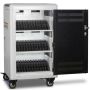 Open Power Technologies AC-PLUS-T-H65 USB-C-Ladewagen mit sichtbaren Ladefächern für 36 Geräte.
