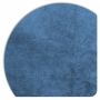 Detailansicht der Displine Alcantara® Intarsienplatte in Kobalt mit weicher Textur und abgerundeten Ecken.