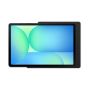 Detailansicht der Displine Companion Wall Home Wandhalterung für Samsung Galaxy Tab S10 FE, schwarz, mit Fokus auf Design und Verarbeitung.