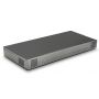Seitenansicht des Torvik OLH-16 USB-C-Ladehubs mit 16 Anschlüssen, sichtbar in modernem Finish.