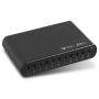 Seitenansicht des Torvik OLH-10 USB-C-Ladehubs mit 10 Anschlüssen und LED-Anzeige.