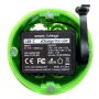 Detailansicht des Smart Things sCharge PoE GBit-Moduls mit sichtbarem USB-C-Anschluss und grünem Gehäuse.