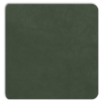 Detailansicht der smaragdgrünen Displine Alcantara®-Einlegeplatte für die Wall Home 2.0-Serie mit einer weichen, luxuriösen Textur.