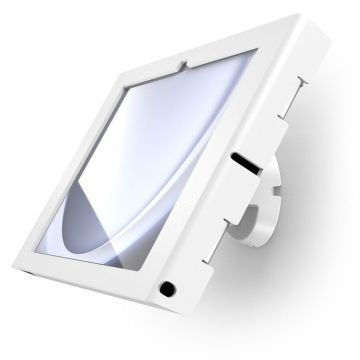 Nahaufnahme der Compulocks Bow Apex Wandhalterung für Samsung Galaxy Tab A11+, mit klarem Fokus auf das Montagesystem.