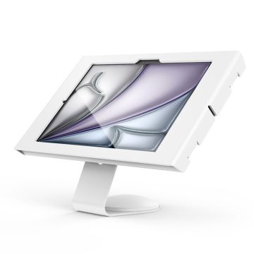 Seitenansicht des Compulocks Core Apex Tischhalters für iPad Air 11 Zoll, mit einem modernen und eleganten Look.