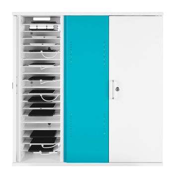 Zioxi iPad Mini USB-C Wandschrank inkl. USB-C-Kabel für 40 iPad Minis - Schlüsselschloss