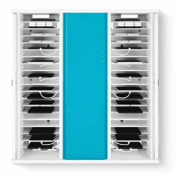 Zioxi OnView iPad Mini USB-C Wandschrank für 40 iPad Minis - digitales Zahlenschloss