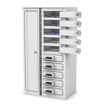 Zioxi Smartphone USB-C Ladespind für 10 Smartphones - digitales Zahlenschloss